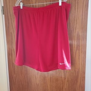 Nike Mens Shorts Xl Red Drawstring NO Pocket Pre Owned  Hardly Worn